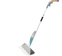 AMOS Extendable Spray Cleaner with Refillable Water Tank & 2 Washable Microfiber Pads - Wet & Dry Floor Cleaning for Hardwood, Laminate, Tile, Vinyl & Stone