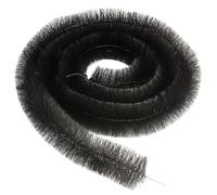 AMOS Gutter Brush Guard 4m x 100mm Black - Leaf & Debris Protection - UV Resistant Gutter Leaf Filter - Fits Most Gutters - Durable PP & Steel Wire (4)