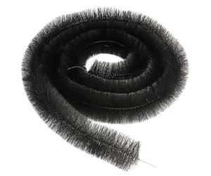 AMOS Gutter Brush Guard 4m x 100mm Black - Leaf & Debris Protection - UV Resistant Gutter Leaf Filter - Fits Most Gutters - Durable PP & Steel Wire (6)