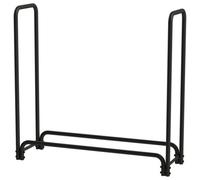 Amos Heavy Duty 4Ft Firewood Rack Fireplace Log Rack Black