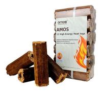 Amos High Energy Ultra Dry Heat Logs Open Fire Eco Wood Log Fuel