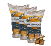 AMOS Kiln Dried Alder Hardwood Logs Boot Bag 60L - Ready to Burn Firewood for Open Fires, Log Burners, Fire Pits, Chimineas & Ovens - Premium Long Burning Low Smoke Logs (3 Bags - 180L)