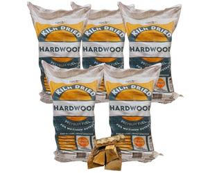 AMOS Kiln Dried Alder Hardwood Logs Boot Bag 60L - Ready to Burn Firewood for Open Fires, Log Burners, Fire Pits, Chimineas & Ovens - Premium Long Burning Low Smoke Logs (5 Bags - 300L)