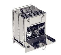 Amos Large Foldable Camping Outdoor Wood Burning Stove With Carry Case