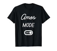 Amos Mode On Name Value Graphic T-Shirt, Men, Black, L
