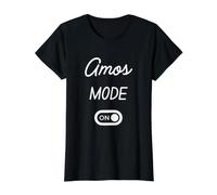 Amos Mode On Name Value Graphic T-Shirt, Women, Black, XS