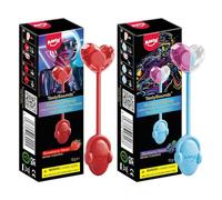 AMOS Music Lollies - Audio Singing Lollipop Candy, Sugar Free, Blueberry & Strawberry Flavours, 2-Pack, Novelty Gift for Him or Her
