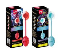 AMOS Music Lollies - Audio Singing Lollipop Candy, Sugar Free, Blueberry & Strawberry Flavours, 2-Pack, Novelty Gift for Him or Her