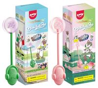 Amos Music Lollipop Candy, 2PCS-(Peach & Grape) Flavor Audio Singing Lollies Sweets, Musical Lollipops Easter Sweet Gift, Sugar Free Lollipops Individually Wrapped Perfect for Party