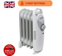 AMOS Oil Filled Radiator 3 Heat Settings with Adjustable Temperature Thermostat
