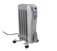 AMOS Oil Filled Radiator 5-Fin 1000W with Adjustable Thermostat Home Office Portable Electric Heater