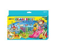 Amos Peelable Glass Paints & Stain Kit With Outliners Pk12