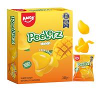 AMOS Peelerz Gummy Sweets, Mango Peelable Sweets Candy, 3D Fun Peeling Fruit Gums Candy, Made with Real Fruit Juice Chews Snacks Sweet for Party Celebration- Box Package 240G