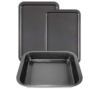 AMOS Premium Carbon Steel Oven Tray Set (3-Piece Set)