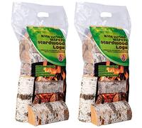 AMOS Premium Real Wood Logs - Approx. 2 x 8kg Hard Wood Open Fire Stove Burner Fuel for Pizza Ovens