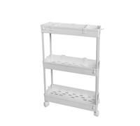 Amos Small 3 Tier Rolling Storage Trolley On Wheels Multi-Purpose Utility Carts