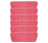 AMOS Spray Mop Refill Replacement Spare Reusable Washable Microfibre Pad Cloth for Hardwood Laminate Wood Vinyl Tiles Kitchen Bathroom Floor Cleaning (6 Refills)