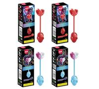 Amos TastySounds Audio Music Lollipop, Vegan 2 x Strawberry & 2 x Blueberry