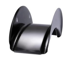 AMOS Wall Mounted Hose Holder - Heavy Duty Steel Hose Hanger with Anti-Rust Coating - Weatherproof for Outdoor Use - Space Saving, Durable & Easy to Install Hose Rack With Screws, Hammered Black