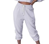 AMOS Women Cuffed Joggers Sweatpants Casual Tracksuit Bottoms (Lilac, 12)
