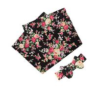 Amosfun 1 Hair Band Wrap Newborn Swaddle Blanket Baby Swaddle Wrap Taggy Blanket for Babies Hair Ties for Nerborn Infant Suit Baby Printing Flower Wrap Toddler Polyester Bow Tie Elasticity