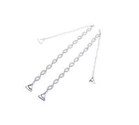 Amosfun 1 Pair 8-word Rhinestone Strap Rhinestone Bra Straps Non- Skid Bra Bling Underwear Belts Lingerie Holder Wedding s Bling Metal Pearlescent Diamond
