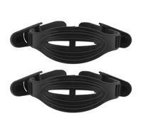 Amosfun 1 Pair Adjustable Open Heel Anti-skid Diving Fin Straps with Pvc Plastic Buckles, Replacement Swim Flippers Belts for Scuba Diving and Snorkeling Accessories