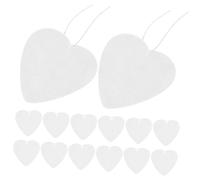 Amosfun 1 Set Blank Sublimation Car Fresheners Set Felt Heart Sheets with Elastic Straps for DIY Projects and Crafts Versatile Air Freshener Blanks for Transfer