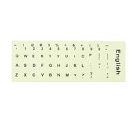 Amosfun 1 Sheet Keyboard Sticker Glow in The Dark Keyboard Sticker Computer Accessory Pvc Matte Surface Not Easy to Deform Tear off Firmly without Residue for School and Home Use