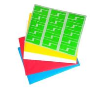 Amosfun 10 Pcs Cable Labels Tags Label Tags A4 Size P Shape Synthetic Paper Oil-Proof Pollution-Free for Computer Room Display Port Cables Cord Random Color
