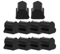 Amosfun 10 Pcs Rubber Rotary Valve Stopper Pad for French Horn and Euphonium, Black Valve Buffer Cushioning Accessory Reducing Wear and Tear for Brass Instruments