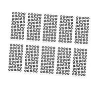 Amosfun 10 Sheets Scanner Marker Dots Reflective Film Pet Material High Visibility Reference Points for Engineering Architecture Product Design Wear-resistant Scanning Markers