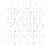 Amosfun 100 Pairs Plastic Earring Backs Replacement for Types of Earrings with Simple Chic Design for DIY and Fashion Jewelry Designers