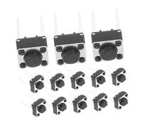 Amosfun 100 Pcs 6x6x5mm Tactile Push Button Switches Momentary Pcb Mount Replacement Buttons for Electronic Projects, Pack of 5 Sets