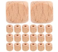 Amosfun 100pcs 12mm Beech Wood Square Beads with Holes Unfinished Cube Blocks for DIY Jewelry Making, Craft Spacer Beads, Home Decoration and Necklace Accessories