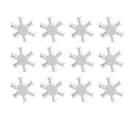 Amosfun 100pcs 12mm Mini Brads Snowflake Metal Paper Fasteners Decorative Pearl Brads for Holiday Christmas Art Scrapbooking Crafting DIY