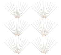 Amosfun 100pcs 4mm Diameter Round Wood Dowel Rods, Unfinished Natural Wooden Sticks for DIY Craft Projects, Model Building, and Wooden Making Supplies