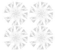 Amosfun 100pcs Disposable Opp Flower Wrapping Bags for Flower Bouquet Packaging Easy to Use Bouquet Packing Bags for Packing and Party Use