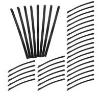 Amosfun 100pcs Hair Side Clips Mini Hair Barrettes 3.34" Large Bobby Pins Non-slip Super Grip Alloy Sturdy Stylish Classic Black Design for Women Weddings Travel