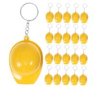 Amosfun 100pcs Mini Construction Hat Keychains Yellow Hard Hat Pendants for Car Key Chains Backpack Accessories Party Favors Classroom Rewards Educational Engineering gifts for for for for for for