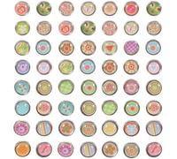 Amosfun 100Pcs Mini Round Brads Pastel Colours for Scrapbooking Crafts Diy Paper Fasteners Pins 0.35 Inch Durable Metal Split Pins for Decorative Projects