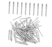 Amosfun 100pcs Nickel Plated Copper Pin Terminal Connectors for Electrical Splice High Conductivity Brass Wire Compact Design for Automotive Communication Industrial Automation