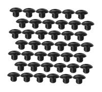 Amosfun 100pcs Pegboard Hook Stabilizers with Threaded Plugs Leakproof Black Stops Easy Installation for Household Organizing and Space Saving