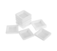 Amosfun 100pcs Plastic Weighing Boats for Laboratory Use Accurate Measuring Trays for Powders and Liquids Multi-purpose Weighing Plates for Lab and Clinical Applications