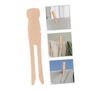 Amosfun 100pcs Rustic Wooden Clothespins Non-slip Sturdy Clips for Laundry and Blanket Fixing Traceless Multipurpose Clothes Clamps for Washing Lines and Craft Use
