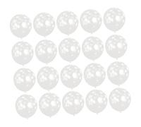 Amosfun 100pcs Snowflake Latex Balloons Holiday for Christmas Garden Parties and Banquets Thickened Design for Memorable Celebrations