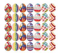 Amosfun 100Pcs Wooden Easter Buttons Easter Eggs Shape 2 Holes Wooden Sewing Button for Sewing Scrapbooking Crafts DIY Easter Decorations (Mixed Color)