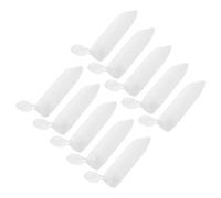 Amosfun 10pcs 30ml Refillable Travel Size Squeeze Bottles with Leak-proof Flip Cap, Plastic Portable Toothpaste and Cream Containers for Travel and Journey Use