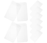 Amosfun 10pcs A5 Binder Envelope Loose Leaf Bill Bag Pp White Document Organising Pocket for Office and School Use