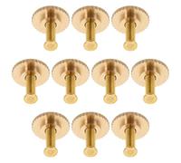 Amosfun 10pcs Badge Pin Back Screw Caps Kit, Metal Butterfly Clutch Pin Backs Bulk for Crafting and DIY Badge Fixing, Suitable for Jewelry Making and Sewing Accessories